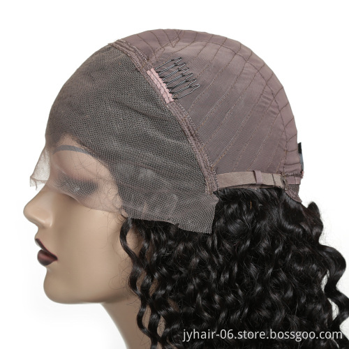 Eli Deep wave lace front human hair wig cuticle aligned wig for women Pre Plucked Hairline